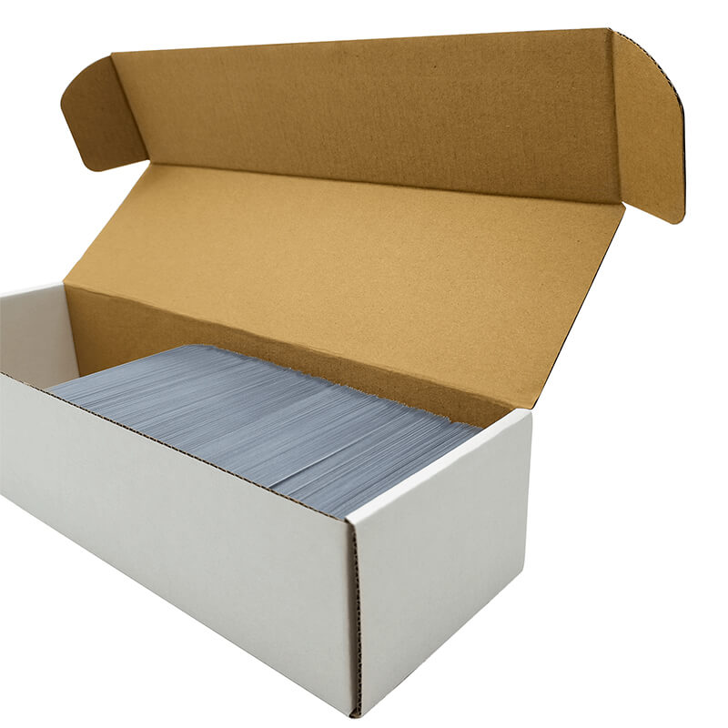 Fageverld Trading Cardboard Card Storage Box - with 12 600-Count & 50 Card Dividers, Collectors Card Organizer Box for MtG Baseball Card Collection